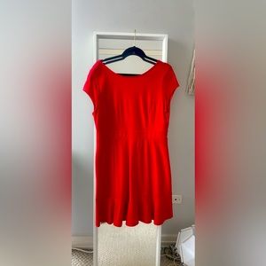 Loft A-line red dress